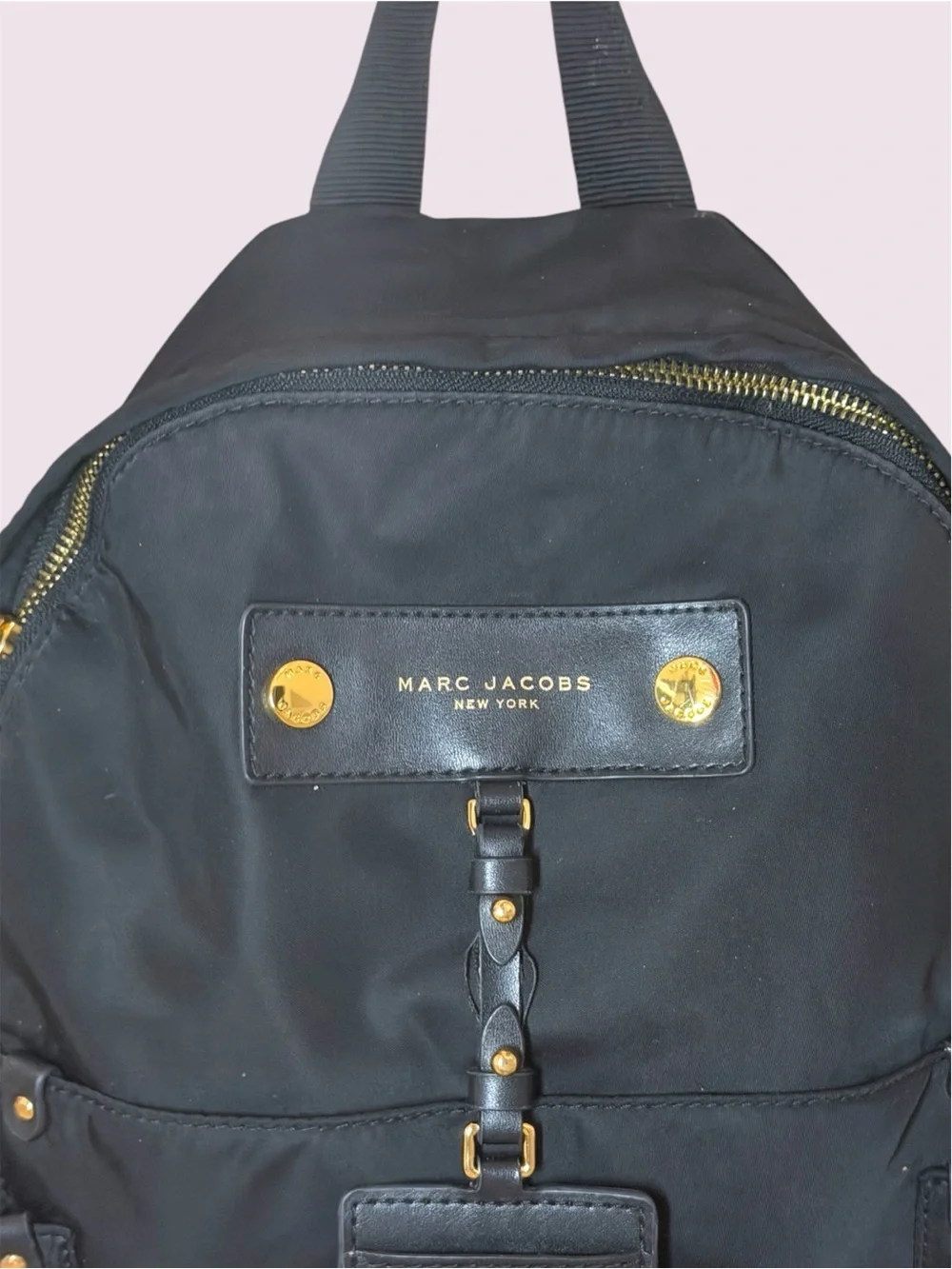 Marc Jacobs Black Nylon Medium Sized Backpack